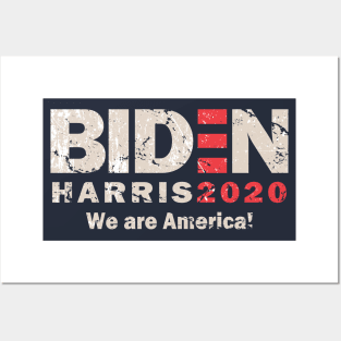 Distressed Biden Harris 2020 Posters and Art